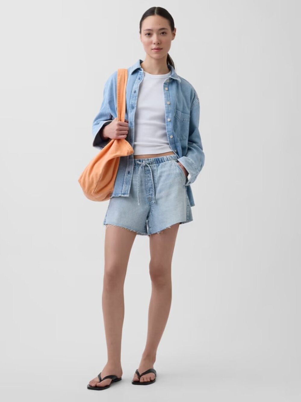 NWT Gap 3.5” UltraSoft Low Slung Easy Denim Shorts